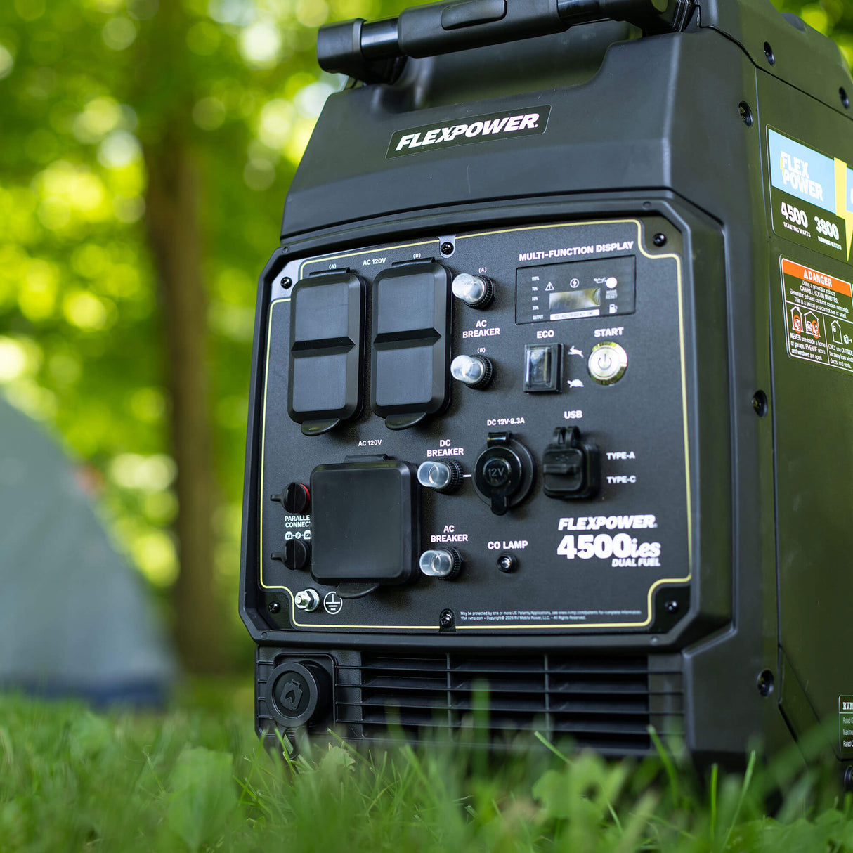 RVMP Flex Power® 4500ies | 4500 Watt Silent Inverter Portable Generator with Easy Start Button