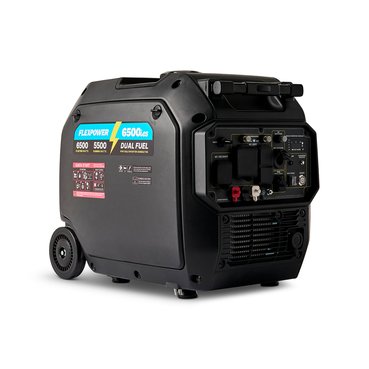 RVMP® Flex Power® 6500ies (Replacing the 5500ies) | Electric Start Portable Silent Inverter Generator