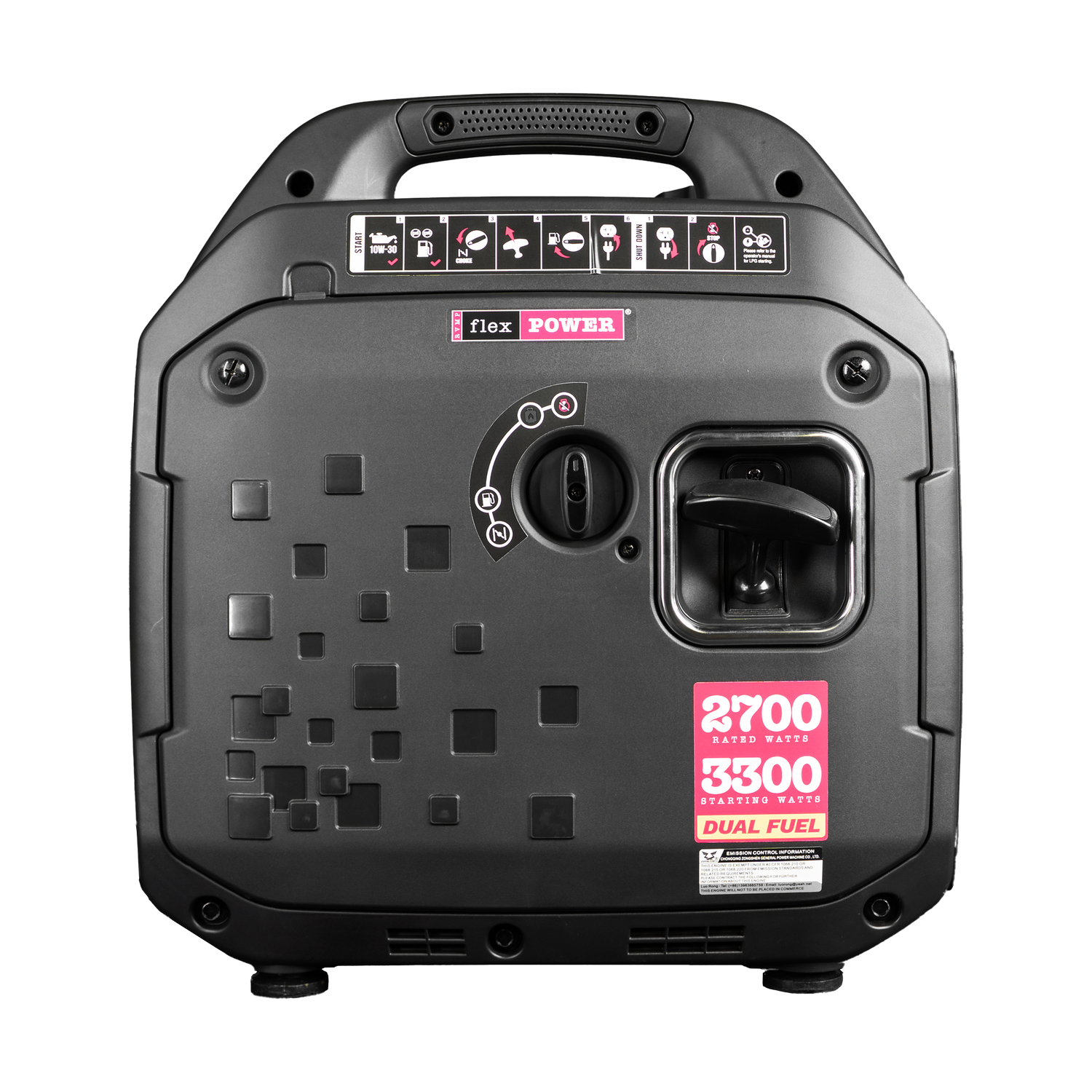 RVMP Flex Power® 3300iDF | Dual Fuel | 3300 Watt Silent Inverter Portable Generator