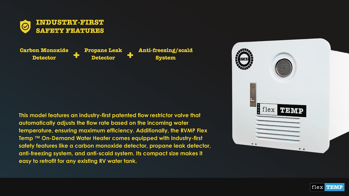 RV Water Heater with great safety features