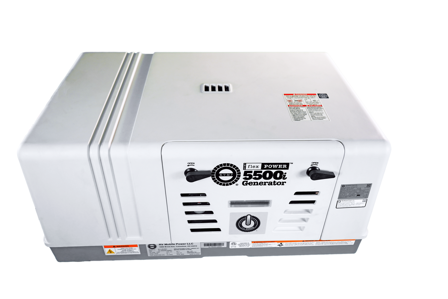RVMP Flex Power® 5500i | 5500 Watt Dual-Fuel Installed RV Generator
