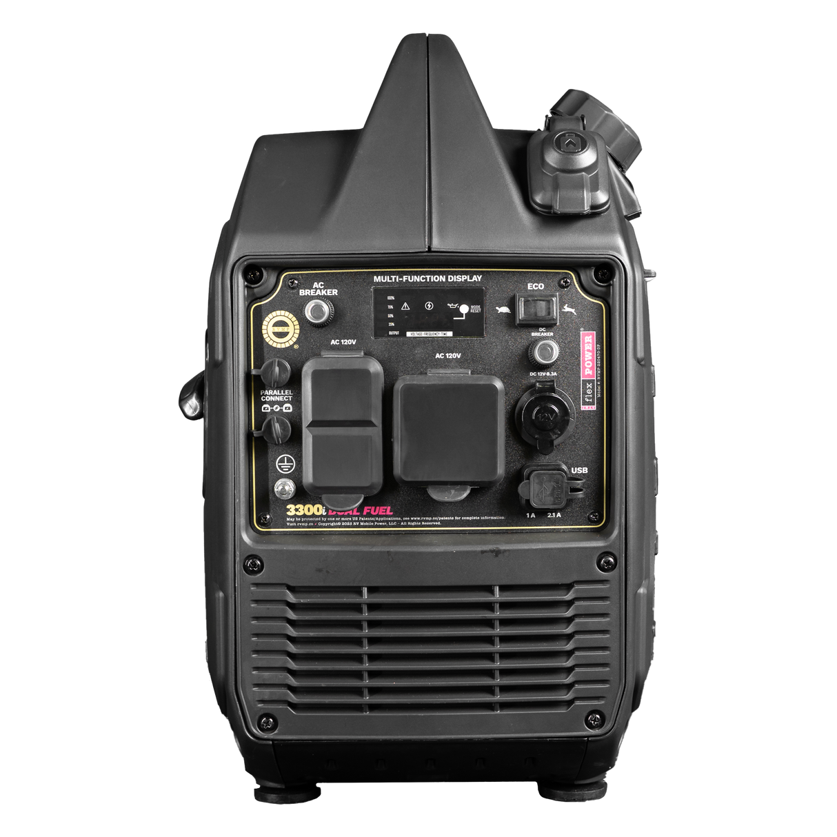 RVMP Flex Power® 3300iDF | Dual Fuel | 3300 Watt Silent Inverter Portable Generator