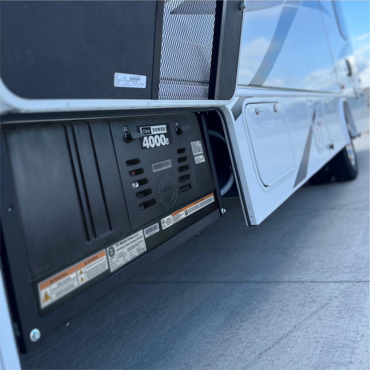 RVMP Flex Power® 4000e | 4000 Watt EFI Dual-Fuel Installed RV Generator