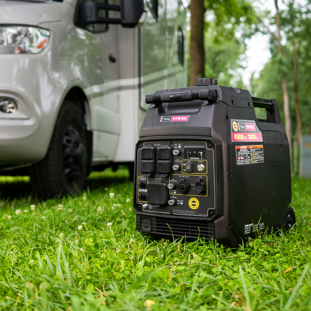 RVMP Flex Power® 4500ies | 4500 Watt Silent Inverter Portable Generator with Easy Start Button