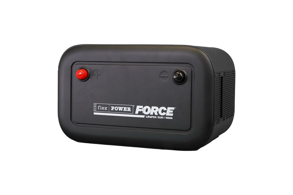 RVMP Flex Power® Force 12.8V 100AH | Lithium Iron Phosphate (LiFePO4) Deep-Cycle Battery