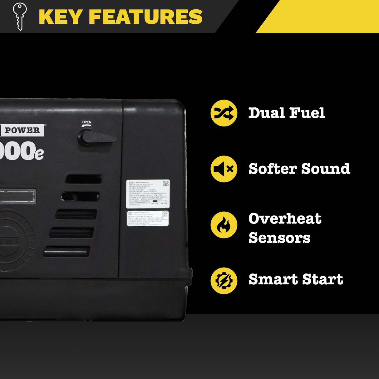 RVMP Flex Power® 4000e | 4000 Watt EFI Dual-Fuel Installed RV Generator
