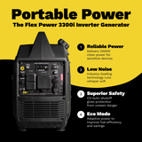 RVMP Flex Power® 3300i | 3300 Watt Silent Inverter Portable Generator