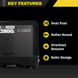 RVMP Flex Power® 2800i | 2800 Watt Dual-Fuel Installed RV Generator