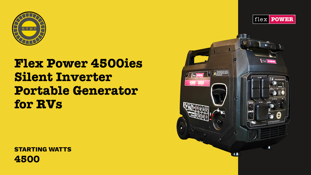 RVMP Flex Power® 4500iesR | Remote Start | 4500 Watt Silent Inverter Portable Generator with Easy Start Button