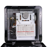 RVMP Flex Temp On-Demand Propane Tankless Water Heater for RVs  | Black Color | Anti-Freezing System | Anti-Scald System | Digital Remote | FG-SBMC-12