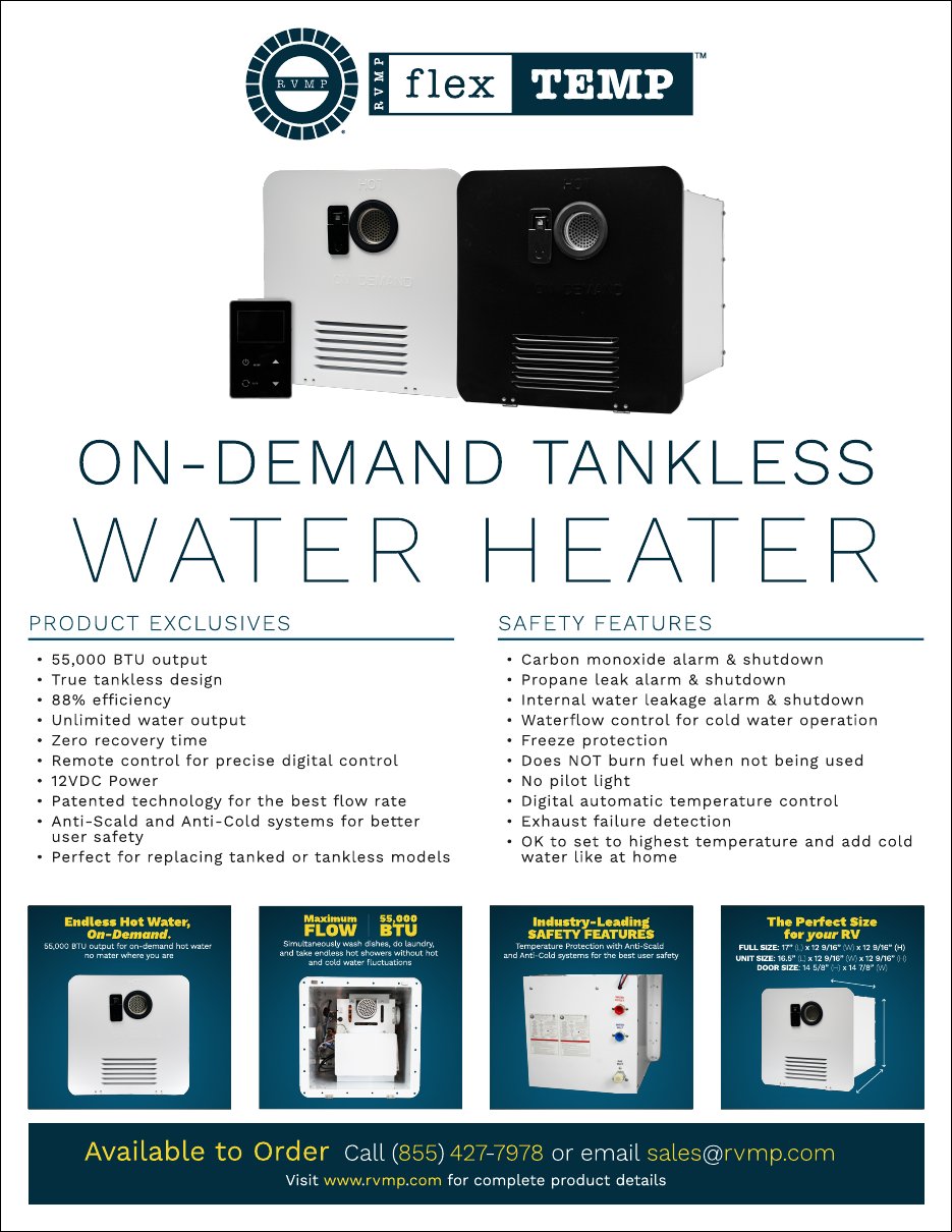 Flex Temp™ On-Demand Tankless Water Heater spec sheet preview
