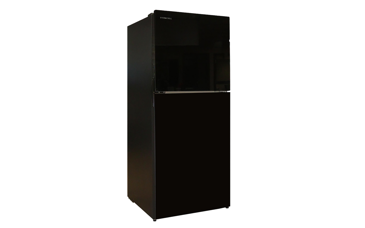 RVMP 11 Cubic Foot 12V Refrigerator Black Glass Front