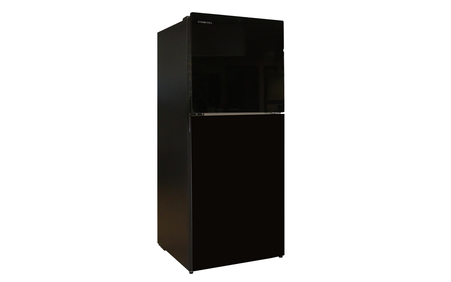RVMP 11 Cubic Foot 12V Refrigerator Black Glass Front