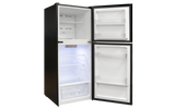 RVMP 11 Cubic Foot 12V Refrigerator Black Glass Front