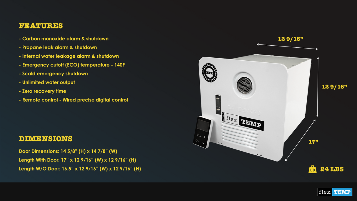 RV Water Heater with a lot of features