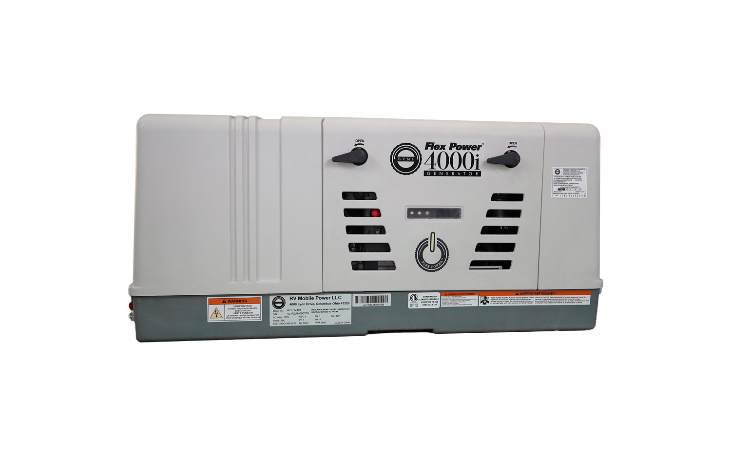 RVMP Flex Power® 4000i | 4000 Watt Dual-Fuel Installed RV Generator