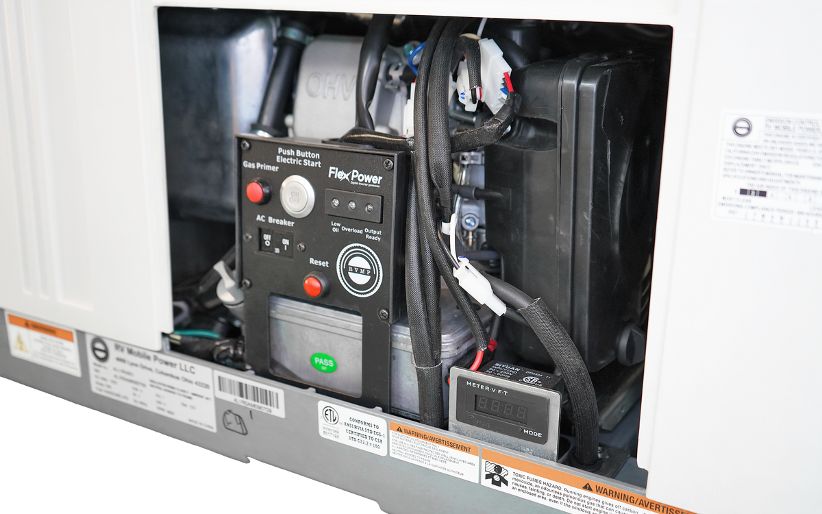 RVMP Flex Power® 4000i | 4000 Watt Dual-Fuel Installed RV Generator - RV parts and accessories - Buy 4000i Dual Fuel Generator online