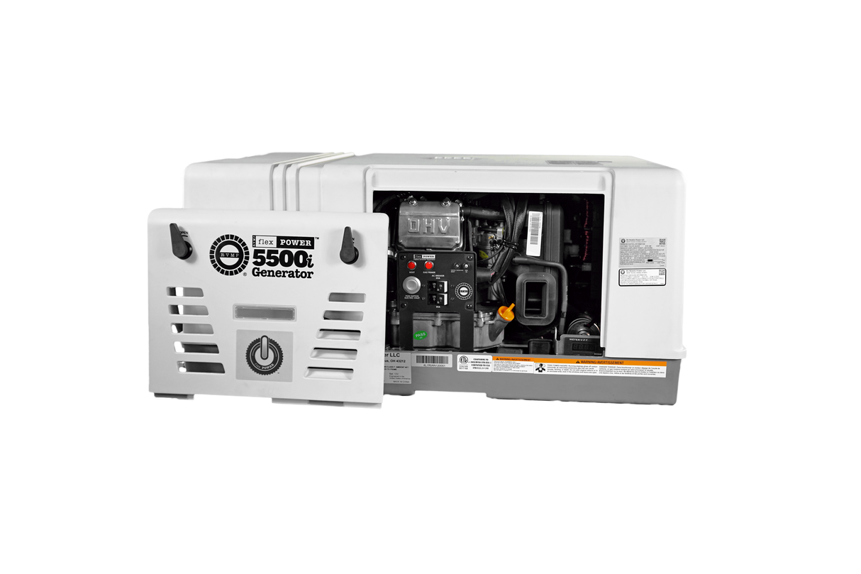 RVMP Flex Power® 5500i | 5500 Watt Dual-Fuel Installed RV Generator