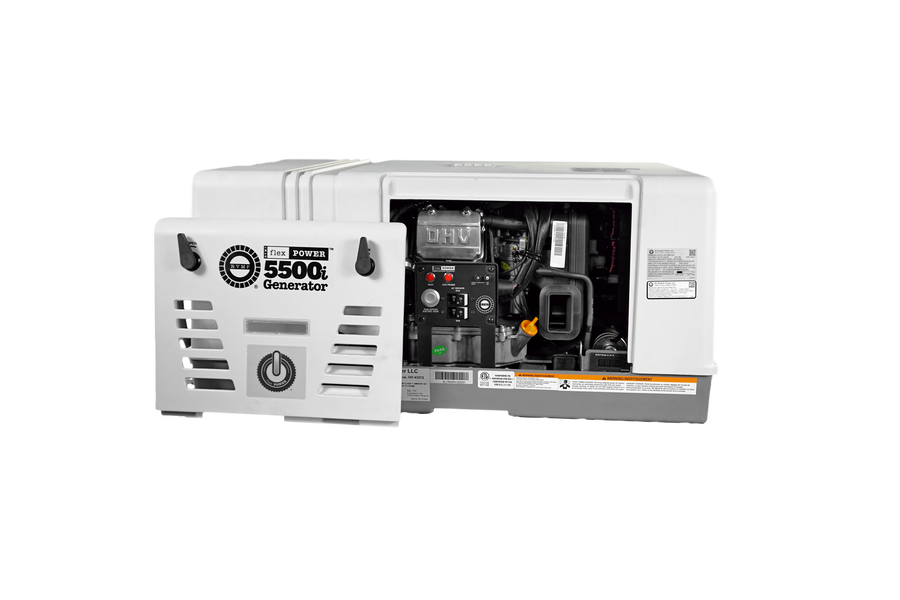RVMP Flex Power 5500i | 5500 Watt Dual-Fuel Installed RV Generator