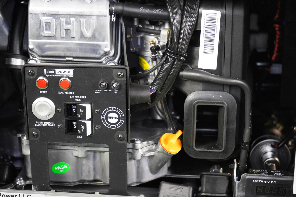 RVMP Flex Power® 5500i | 5500 Watt Dual-Fuel Installed RV Generator